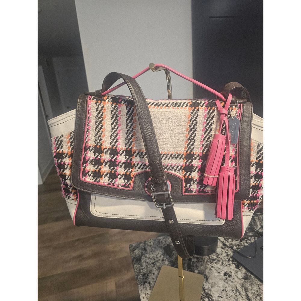 Coach Legacy Colorblock Plaid Bag